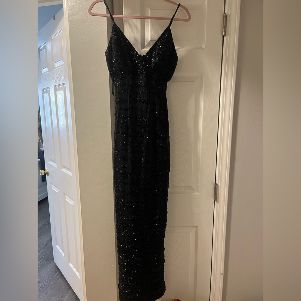 Macy's Elegant Black Prom Dress